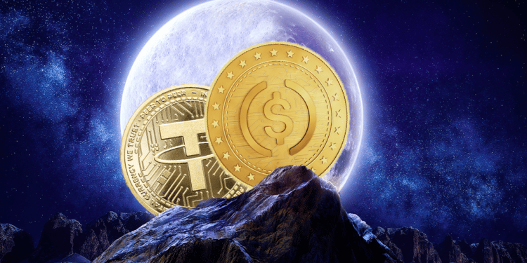 Tether y USDC son las mayores stablecoin con respecto a su capitalización de mercado. Composición por CriptoNoticias. Fuente: Владимир Ярема ; Skórzewiak ; Formatoriginal / stock.adobe.com.