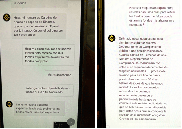 Binance refunds part of the bitcoins confiscated in Colombia, but the dispute continues