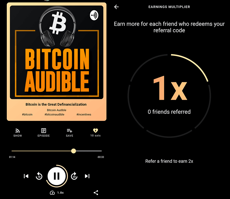 Bitcoin Audible podcast.