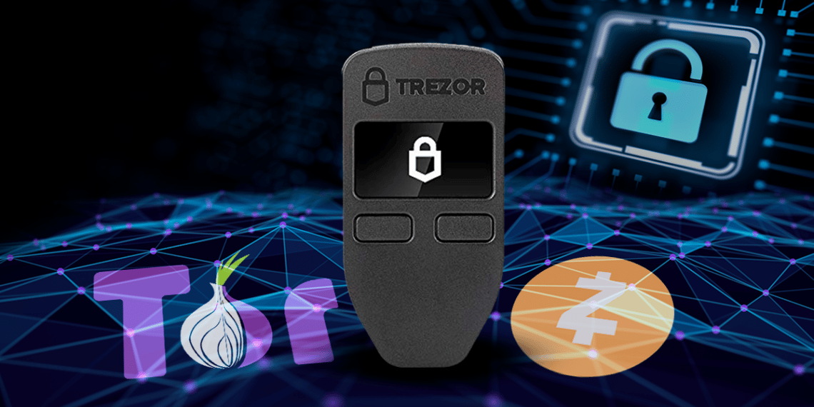 Trezor es una de las hardware wallets más populares del mercado. Composición por CriptoNoticias. Fuente: yaesta.com / coinmarketcap.com / wikipedia.org / Murrstock ; Dmitry / stock.adobe.com.