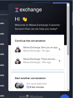 Waves Exchange Chat.