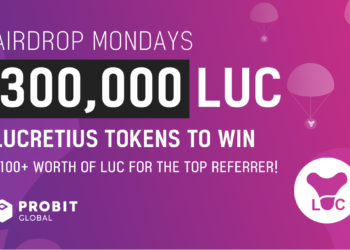 Pancarta promocional de Airdrop de Probit