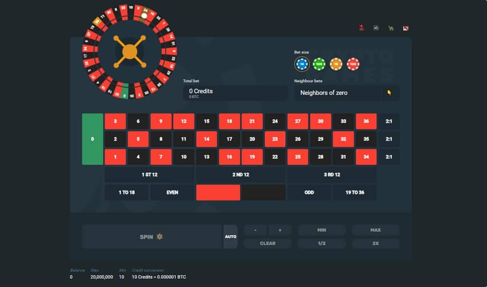 Game roulette and betting table in red and black colors.