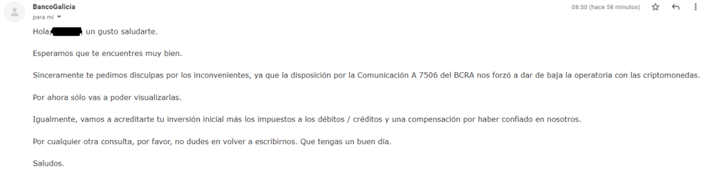 Why can't banks in Argentina sell bitcoin anymore? This says the BCRA