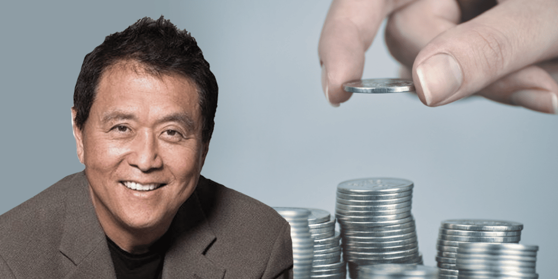 Robert Kiyosaki apuesta a los metales preciosos, de la misma forma que hace con bitcoin. Composición por CriptoNoticias. Fuente: Facebook / Konstantin Savusia / stock.adobe.com.