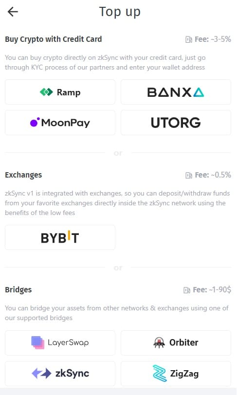 How to transfer ETH from Ethereum to zkSync rollup in 3 steps