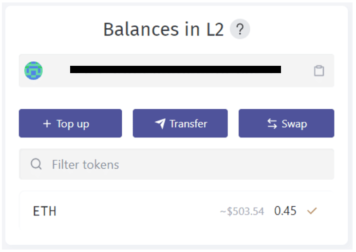 How to transfer ETH from Ethereum to zkSync rollup in 3 steps