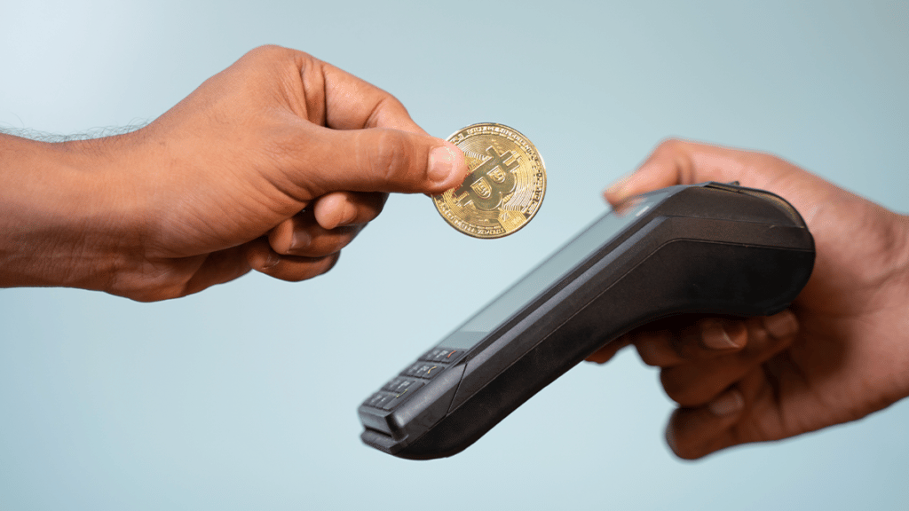 Bitcoin as a means of payment.