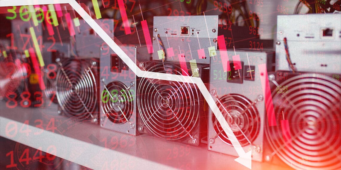 Los mineros de Bitcoin reportan caídas de precio de 57,8%, impulsadas por la baja cotización de BT