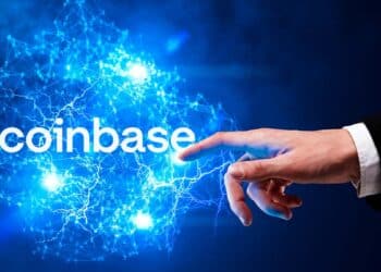 Coinbase junto a unos lightning.