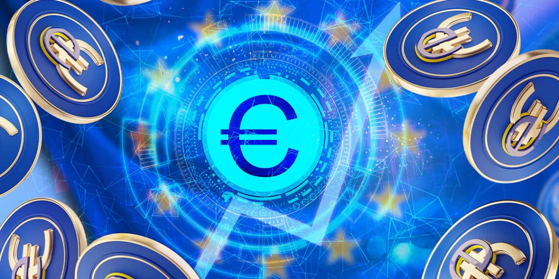 Además del dólar, el euro también se afianza como activo subyacente a las stablecoins. Composición por CriptoNoticias. wetzkaz/ stock.adobe.com; Who is Danny/ stock.adobe.com; Creativa Images/ stock.adobe.com