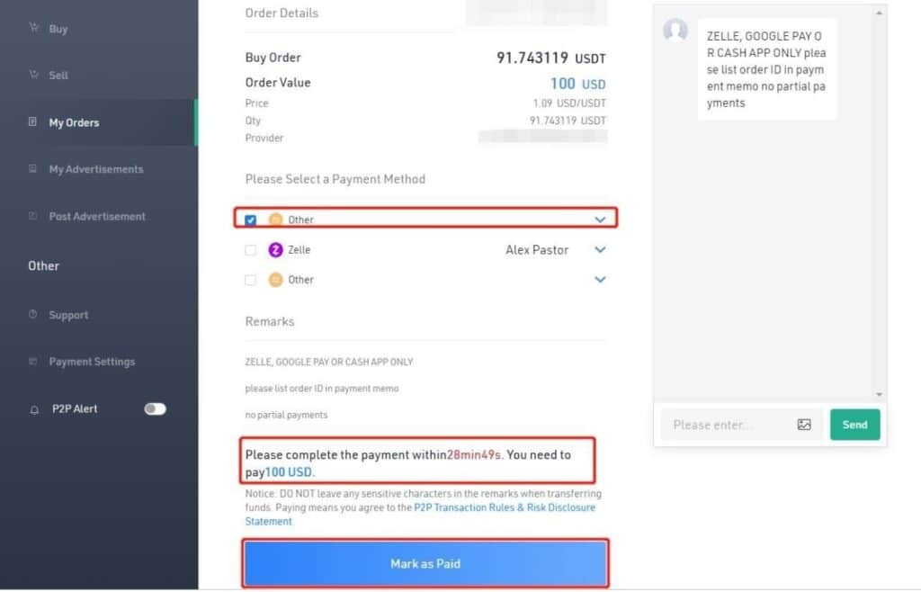 Seven steps to exchange bitcoin and cryptocurrencies on KuCoin P2P