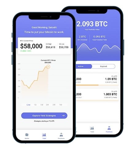 Atomic Finance mobile interface