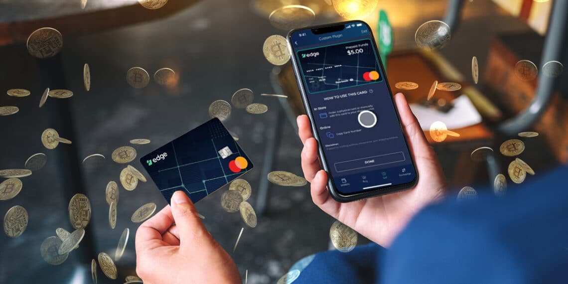 Ahora puedes gastar bitcoins y otras criptomonedas con la tarjeta de MasterCard de Edge