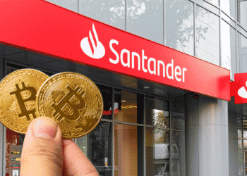 Santander se une a la lista de bancos que están evaluando o ya ofrecen servicios con bitcoin. Composición por CriptoNoticias. Fuente: diy13 ; MOZCO Mat Szymański / stock.adobe.com.