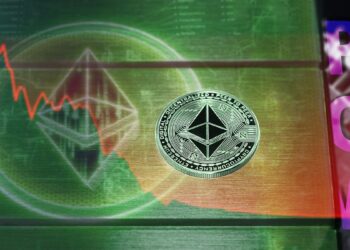 Ethereum junto a un gráfico de mercado y PoW.