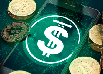 USDD (stablecoin de Terra) y pilas de bitcoin.
