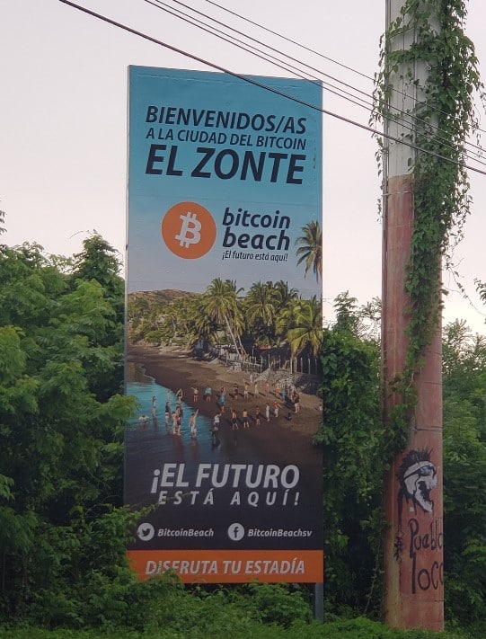 Cartel de El Zonte y Bitcoin Beach