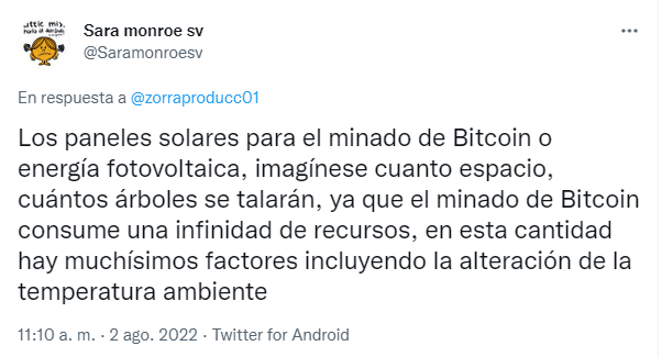 Habitantes de El Salvador se quejan de la minería de Bitcoin.