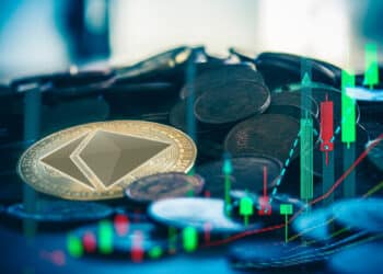 Ethereum junto un gráfico de mercados.