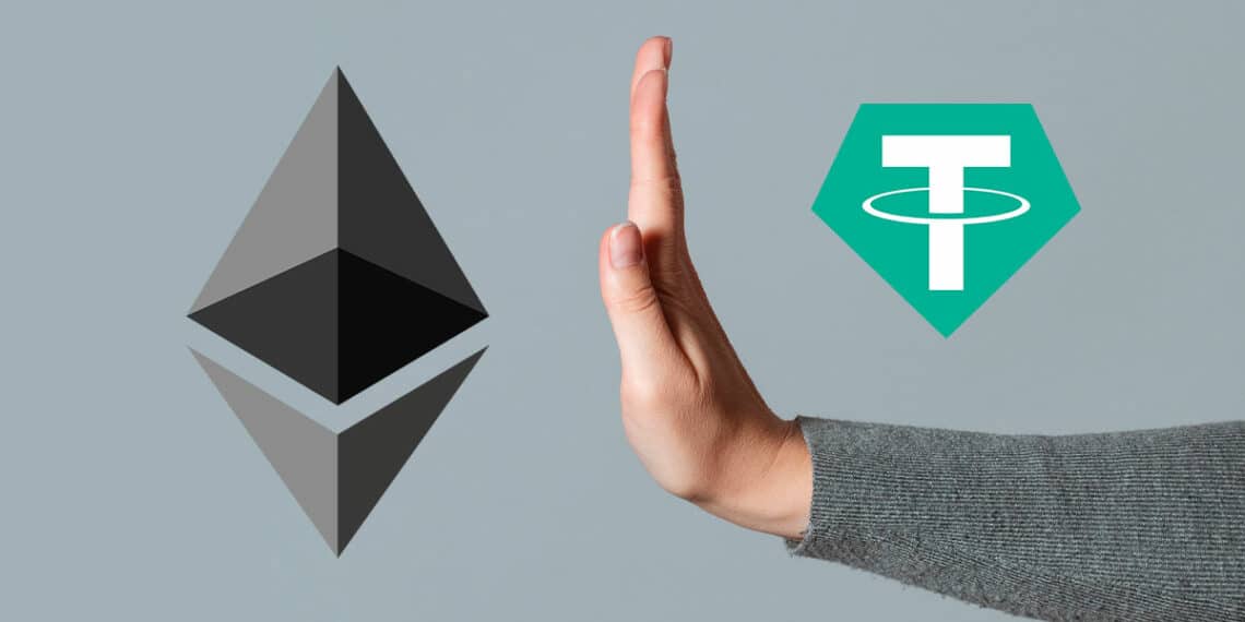 Ethereum junto Tether.