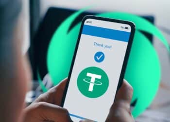 Celular en donde se realizó una transferencia con Tether de Tornado Cash.