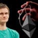 Vitalik Buterin junto a ethereum siendo controlado.