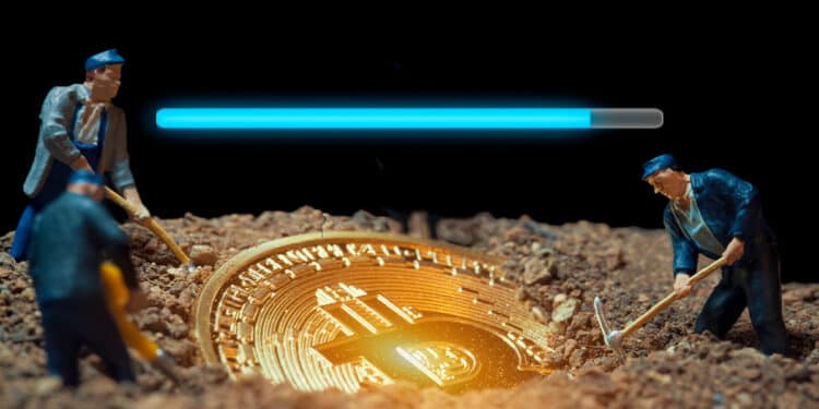 Minería de bitcoin.