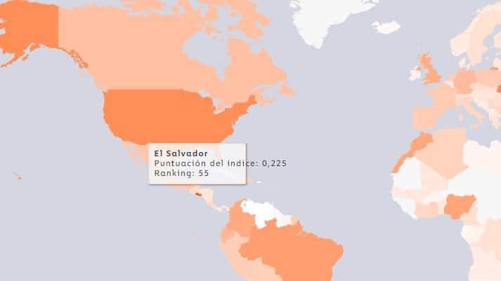 Adopción de bitcoin en América.