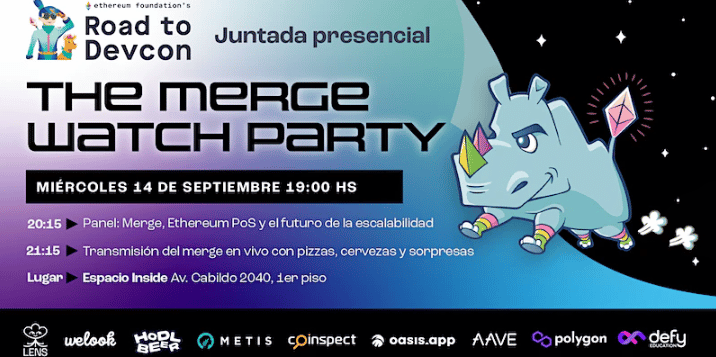 Evento para esperar la llegada del Merge en Argentina.