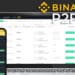 plataforma de Binance P2p en formato móvil y en web