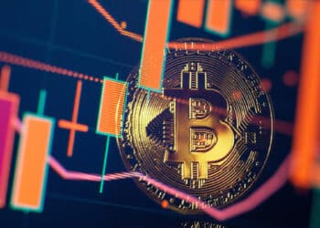 Bitcoin con gráficas rojizas