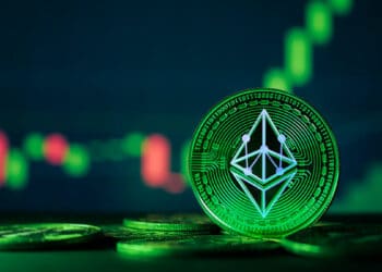 Ethereum Pow con gráfico verde