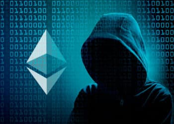 Hacker junto a ethereum.