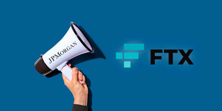 Anuncio de JP Morgan con logo de FTX