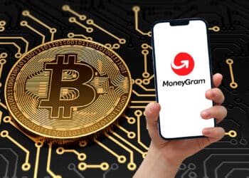 Bitcoin junto a aplicación de Moneygram.