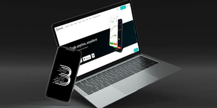 Exchange Bitmart en laptop y celular