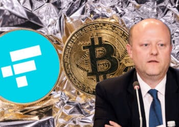 Jeremy Allaire junto a bitcoin y FTX.