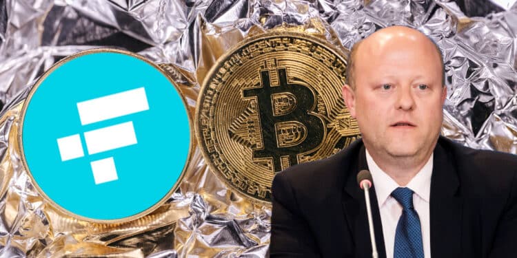 Jeremy Allaire junto a bitcoin y FTX.