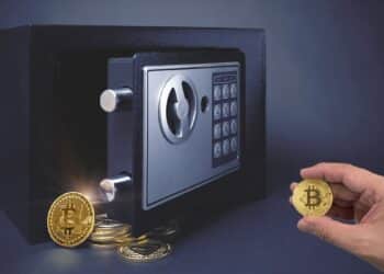 Caja fuerte con bitcoin.
