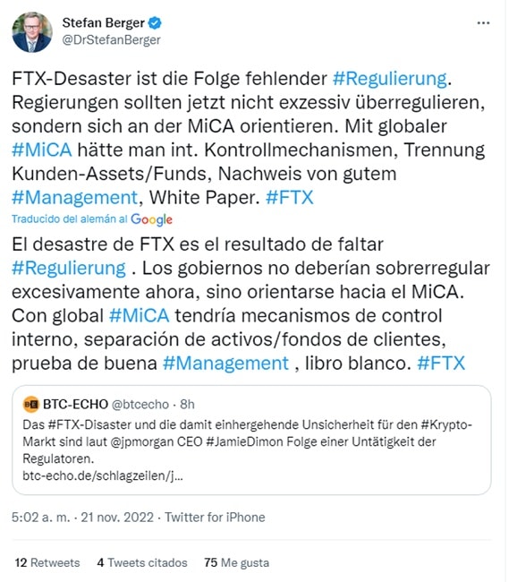 Tuit de Stefan Berger.