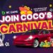 Pancarta promocional del concurso Coco's Carnival de BC.GAME.