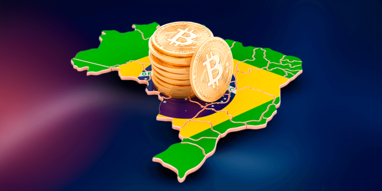 Bitcoin sobre Brasil.