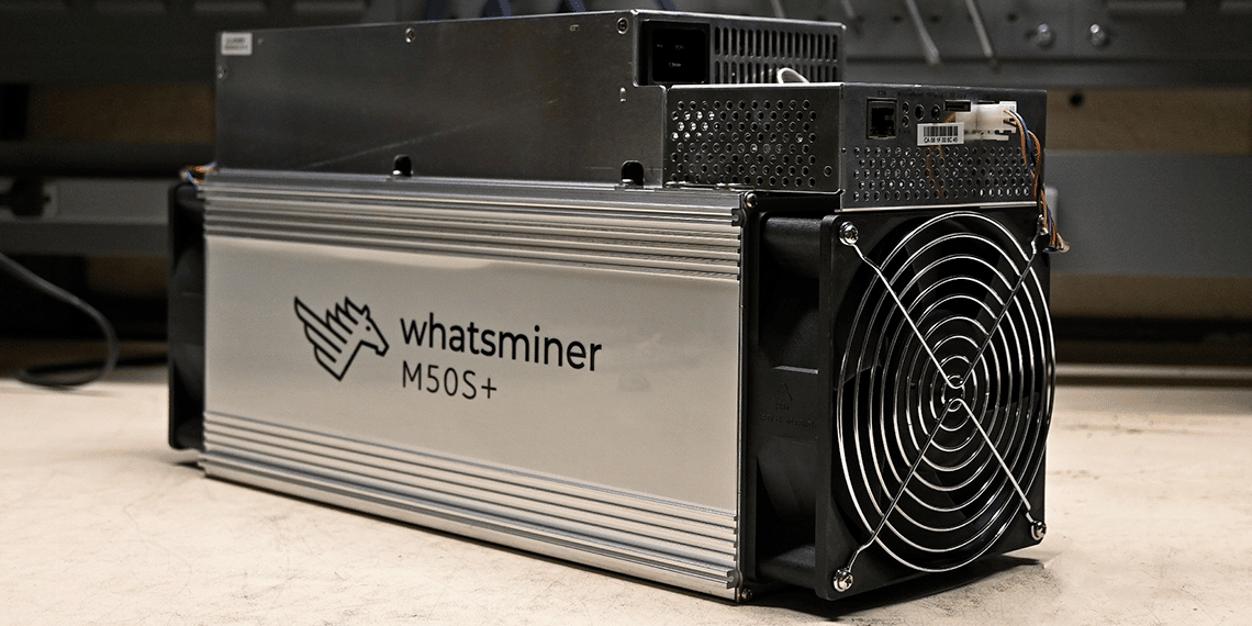 Nuevo minero ASIC de Bitcoin de MicroBT: el Whatsminer M50S+.