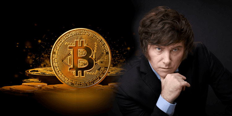 Javier Milei y bitcoin.
