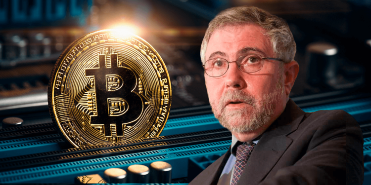 Paul Krugman junto con bitcoin.