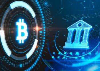 Bitcoin y banco.