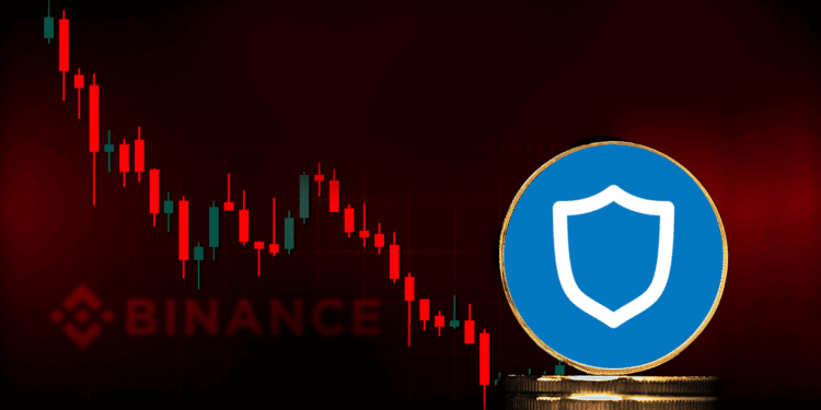 criptomoneda TWT junto a logo de binance y gráfico.