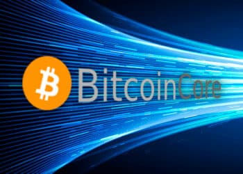 BitcoinCore en rayo de luz.