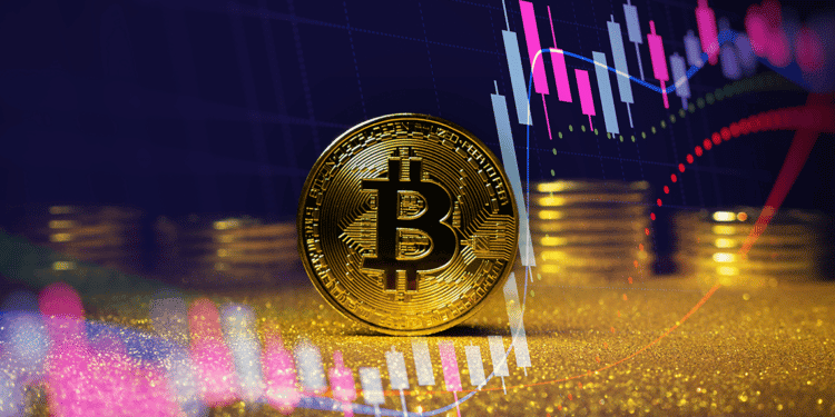 Bitcoin junto a gráficos de mercado.